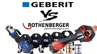 Press tool comparison Geberit ACO202 vs. Rothenberger Romax 3000 crimping tool