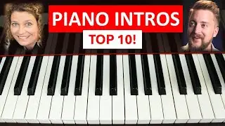 How To Play 10 BEST INTROS Of All Time! (Piano tutorial-easy and medium levels)