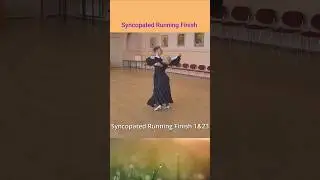 [Вальс] Синкопированное завершение бега. Быстрый открытый обратный ход и обратный поворот.