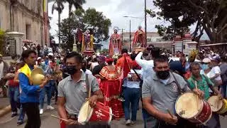 Salida de la Octava de Santiago Apóstol en Jinotepe
