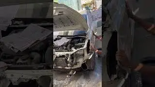 We have done full denting painting work inside this  crysta car