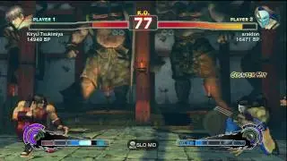 SSF4: Kiryu Tsukimiya (Guy) vs. araidon (Vega)