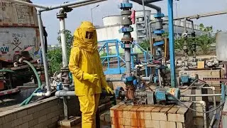 #Acid /caustic chemical tanker unloading process full Hindi language