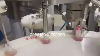 Eye drop glue chubby gorilla E liquid perfume vial syrup filling capping machine labeling machine 