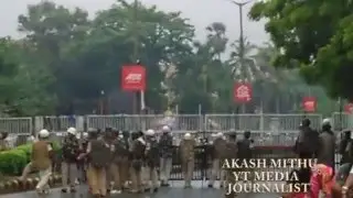 Student protest in Patna with MP Pappu Yadav