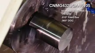 American National Carbide ANC   Inconel 718 test   Synergy turning inserts 720P HD