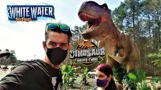 DINOSAUR DRIVE THRU | EXCLUSIVE COVERAGE |SIX FLAGS WHITEWATER|