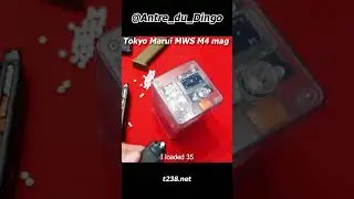 Load the Tokyo Marui MWS M4 mag with T238 Speed Loader #airsoft speedloader #airsoftbb #autoloader