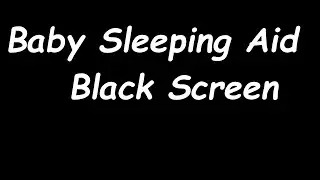 Soothing White Noise Black Dark Screen 👶 colic baby sleep aid calming crying 12 hours