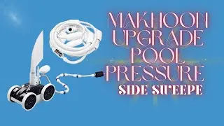 MAKHOON Upgrade Pool Pressure Side Sweeper &ndash; Professional 4-Wheel Design for Superior Pool Cleaning