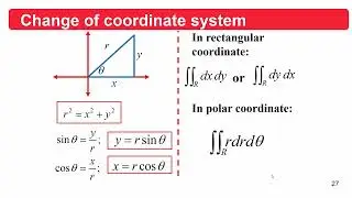 Change of Coordinate System (Lecture 4.3) - Integral Calculus