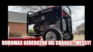 DuroMax XP4000S Oil Change - MESSY!