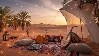 Desert Breeze ☕︎ Flamenco Rumba Meets Arabic Oud  Chillout Guitar Instrumentals