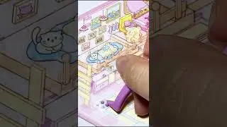 Ho&agrave;n th&agrave;nh bộ stickers mini mouse warm house  #art #asmr #sticker #toys