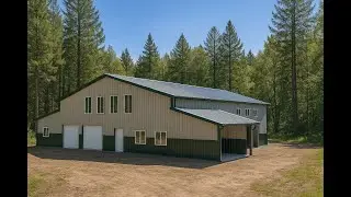 Luxury 76x90 Barndominium Kit! Ultimate Resilient Double Lean-To Design