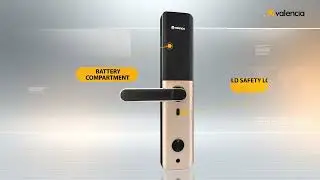 HOLA - Valencia Smart Door Lock with fingerprint scanning, RFID, PIN, Manual key