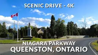 Scenic Drive: Niagara Parkway from Niagara-on-the-Lake to Queenston, Ontario (4K)