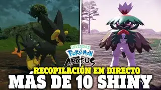 2 SHINY SEGUIDOS! CONSIGO EL RECORD de SHINY en DIRECTO en LEYENDAS POKÉMON ARCEUS..  + de 11 SHINY!