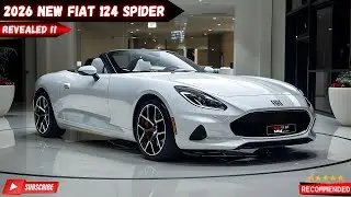 New 2026 FIAT 124 Spider: Revealed! First Look at the Stunning Design and Turbocharged Performance.