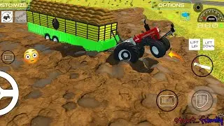 mud mode: swaraj 855HP big troly toaching high performance of 855