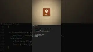 3D Button in CSS😍#programming #coding #css #htmlcss #shorts #trending #html #animation #design