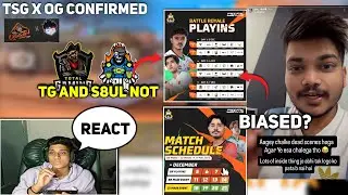 MAFIA REACT ON TSG RITIK STORY ? TSG X OG CONFIRMED | TG AND S8UL NOT IN BR PLAY INS | NMR LINEUP |