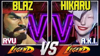 Ryu vs A.K.I. at Top Level 🔥 Blaz vs Hikaru | SF6 Replay