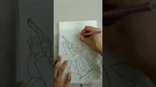 Drawing Simple Anime Hijab girl #animedrawing #animeislam #anime #drawinganime #satisfying #waifu