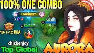 AURORA BEST BUILD IN 2022 | TOP GLOBAL AURORA chickenjoy - MOBILE LEGENDS