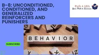 Unconditioned, Conditioned & Generalized reinforcers and punishers? B-8