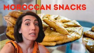 Morocco FOOD: What do snacks and sweets taste like in Marrakesh? (Tasting Marrakesh PASTILLA)