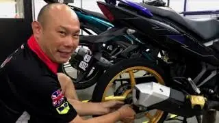 Tukar sport rim kecil VF3 , pasang sport rim Y125z | Kenny Step by step DIY
