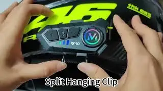 Y10 Motorcycle Helmet Headset Bluetooth 1000Mah Noise Reduction