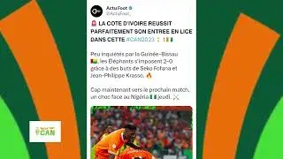 COTE D'IVOIRE VS GUINEE BISSAU DANS LE BREAKFAST CAN