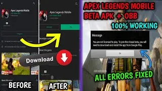 GOOGLE LICENSE KEY FIXED | WORKING APK + OBB DOWNLOAD APEX LEGEND MOBILE BETA | 200% ALL ERROR FIXED