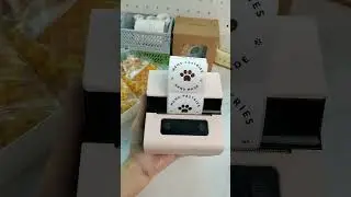 🥞Printing bake labels with Phomemo M221#bake #label #labelmaker #bakery #phomemo #homebaker #asmr