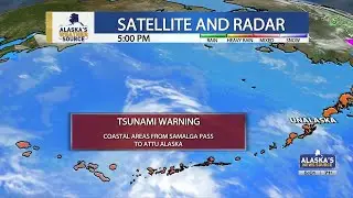 Tsunami alerts issued for western Aleutians after M8.7 earthquake