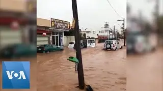 Heavy Flooding Rips Through Greek Island