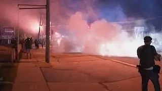 Raw: Tear Gas Fired in Ferguson
