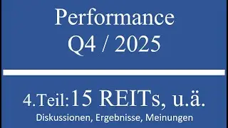 Performance Analyse 15 REITs u.&auml;. per Q4 2025