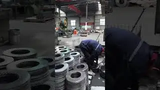 Power of Machinery: Watch Steel Coil Become Motor Core🔧