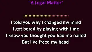 Who - A Legal Matter