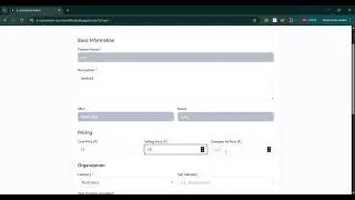 E-commerce dashboard
