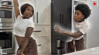 SPYING ON MY FIANC&Eacute;E WHILE SHES HOME ALONE 😱 * HILARIOUS * 