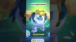 Hero Ice golem animation #clashroyale #supercell #trending #gaming #trendingshorts