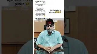SSC Chairman Sir Ji ki Jai Ho 😂 #ssc #viral #punjabisong #ssccgl #viralshorts