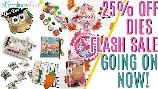 25% off FLASH SALE on Metal Dies, Paper and More! Mini Album Dies on SALE!