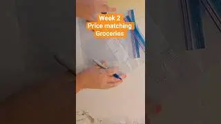 week 2 proce matching groceries #money #budget #cash #savemoney #viralshorts #personalfinance #coins