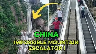 China Built Giant Mountain Escalators &ndash; You Won&rsquo;t Believe This! #ChinaEscalator#china geography