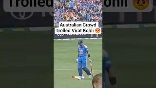 Australian Crowd Trolled Virat Kohli For His Duck Out In Ind vs Aus 1st ODI ! #shorts